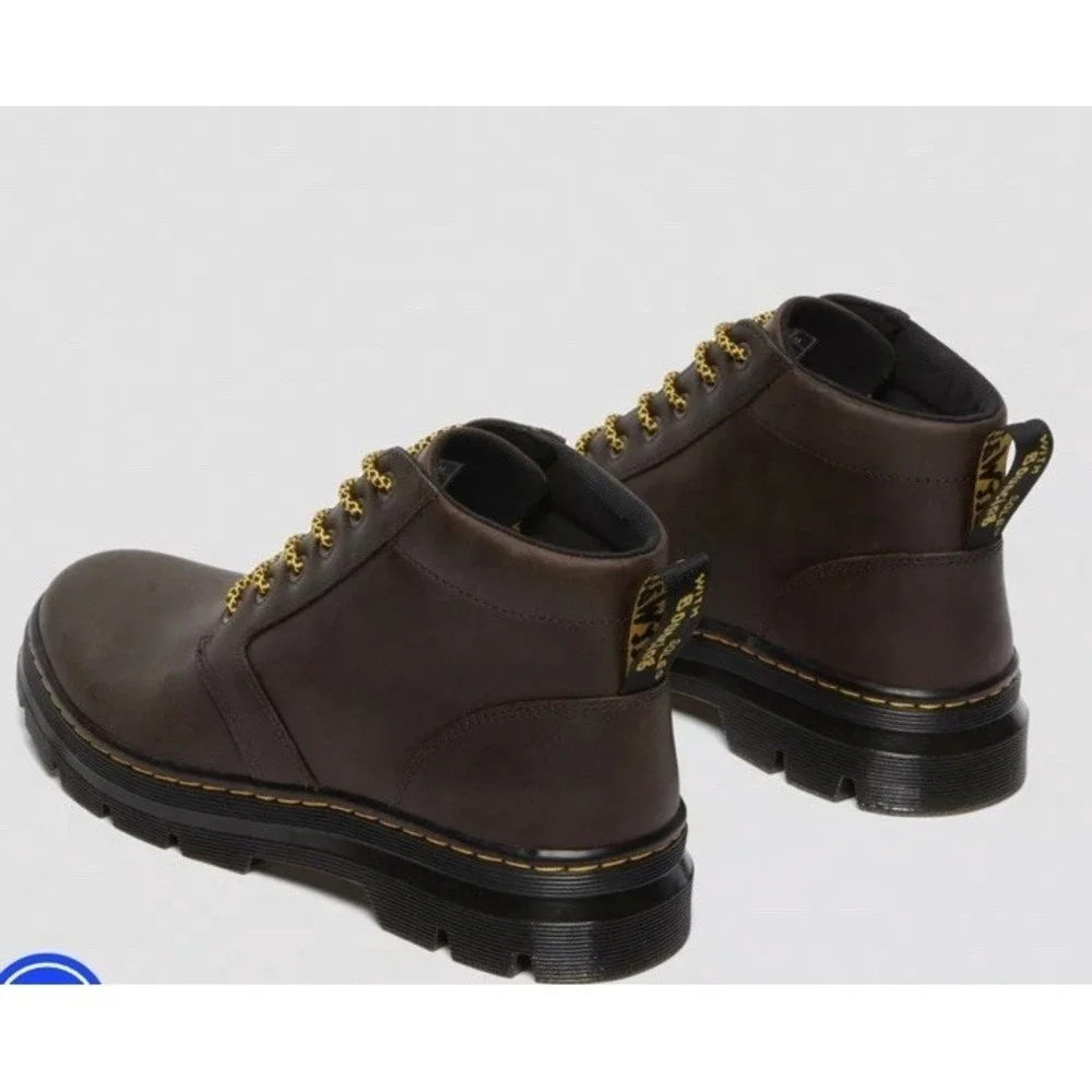 NIB Dr. Martens Men's 9 Women's 10 Bonny Brown Crazy Horse Boots 26794207 $130